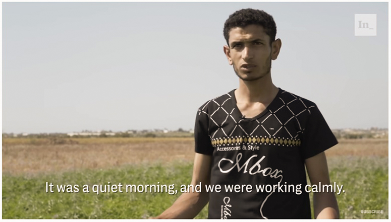 Es war ein ruhiger Morgen, und wir waren ganz ruhig an der Arbeit Gaza Farmers Struggle Between Economic Squeeze and Israeli Sniper Fire