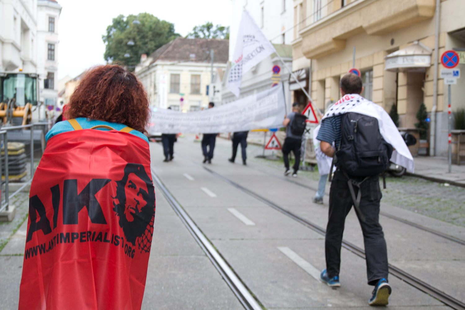 Demo gegen zunehmende (Militär)Kooperation mit Israel Demo gegen zunehmende (Militär)Kooperation mit Israel