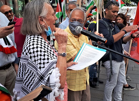 Nein zur israelischen Annexion palästinensischen Landes Nein zu den völkerrechtswidrigen Annexionen palästinensischen Lands!
