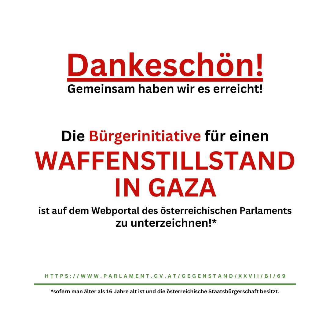 parlamentare Bürgerinitiative Waffenstillstand für Gaza parlamentare Bürgerinitiative Waffenstillstand für Gaza